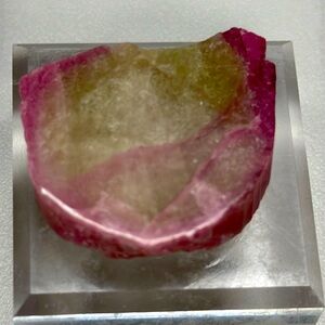 Watermelon Tourmaline Slice